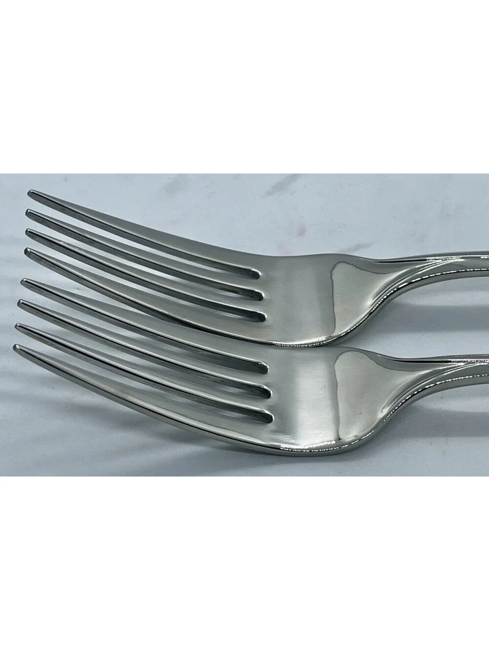 (2) Lenox DEBUT 18/8 Stainless Japan Kirk Stieff Collection Dinner Fork Lot ~8”